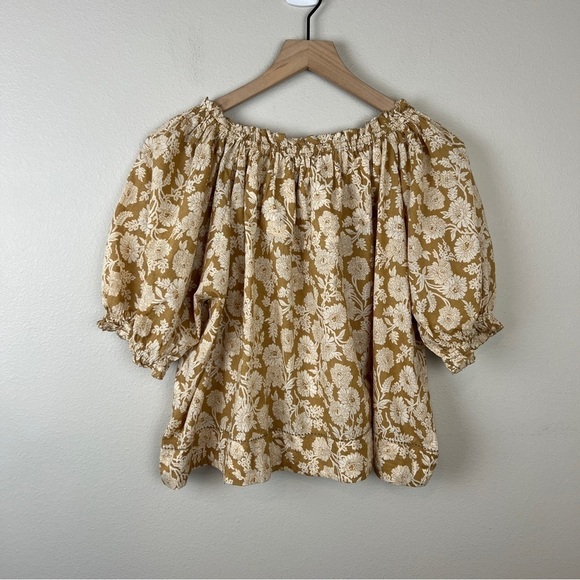 The Great The Garland Top Oat Wild Brush Floral - Picture 3 of 6